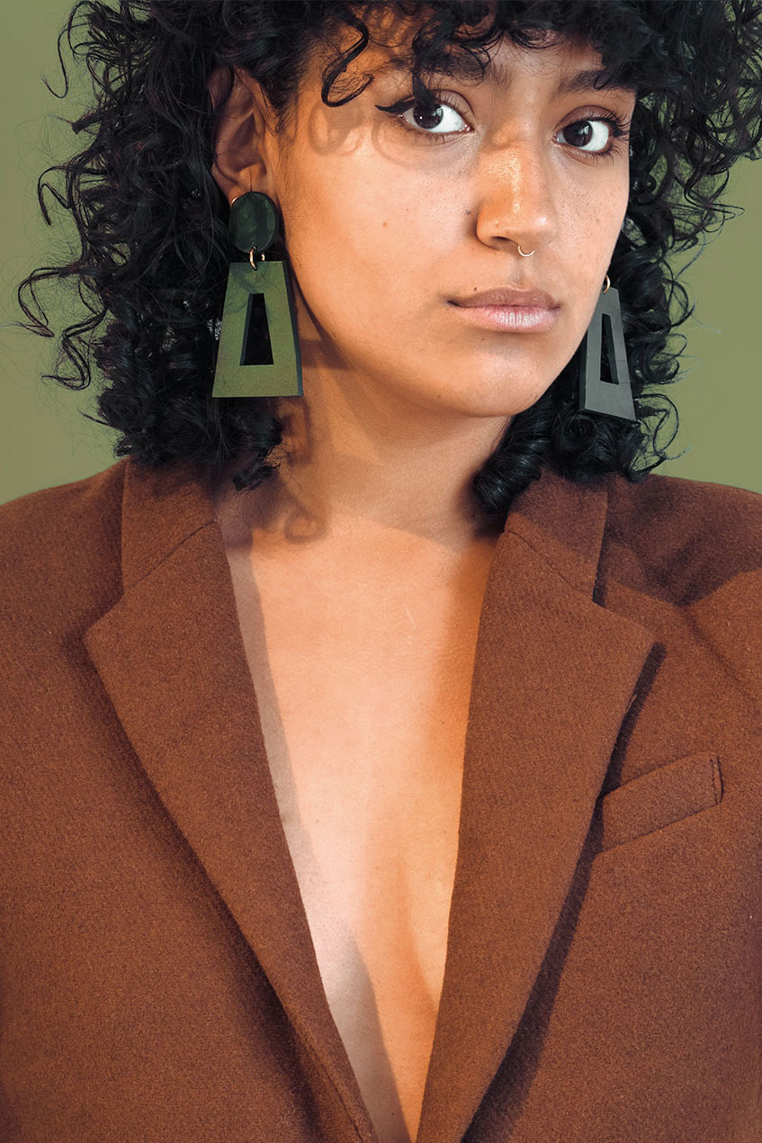 leather earrings